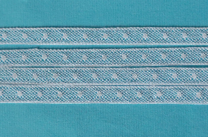 French Val Heirloom Lace Insertion 3/8'' White
